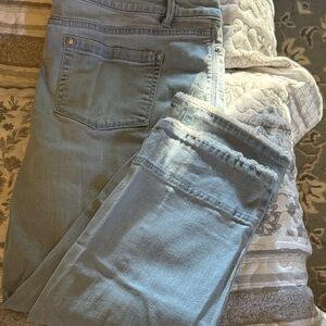 J. Jill Soft Blue Cropped Jeans